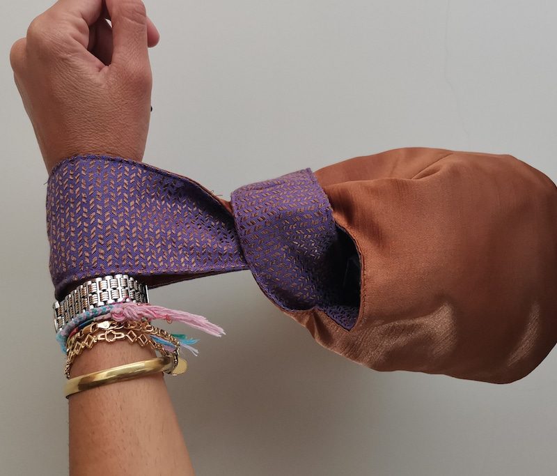 Knot morado-bronce