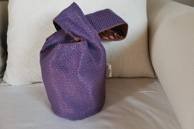 bolso knot morado